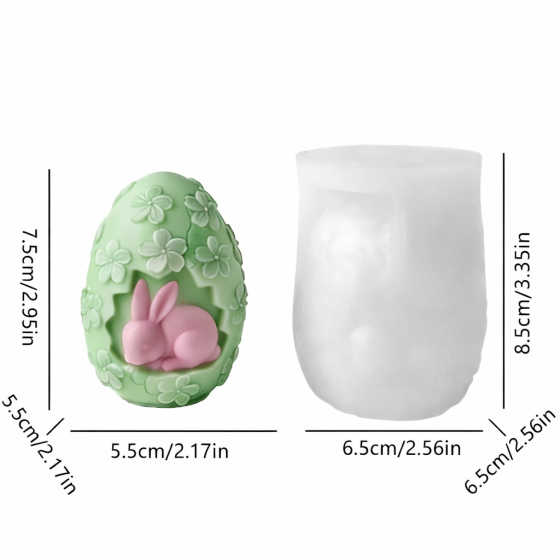 Silikonski kalup za svijeće - jaje 